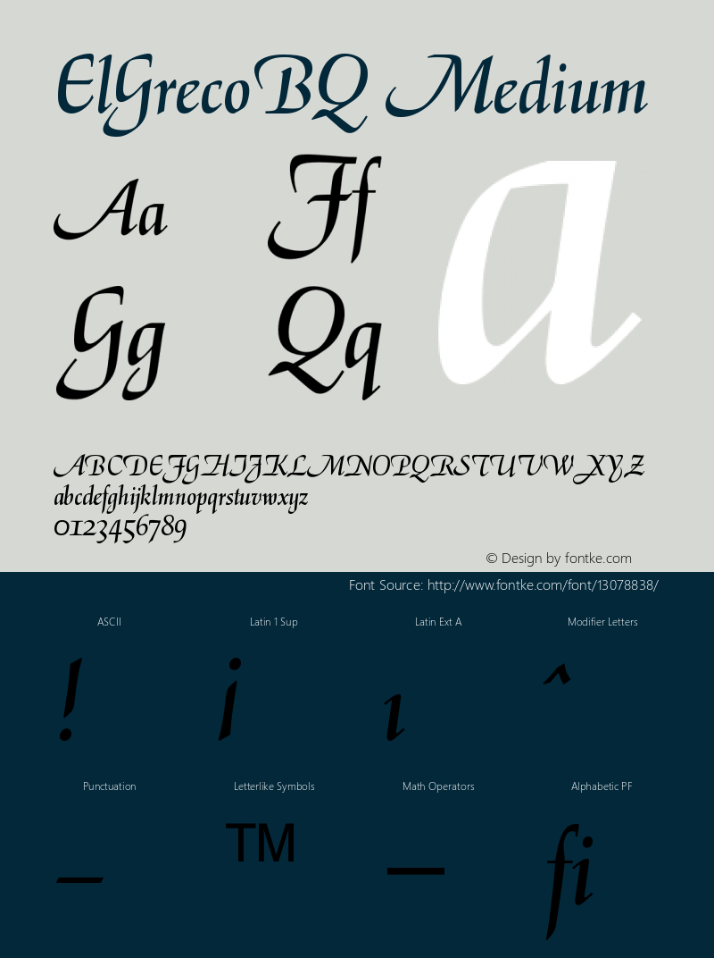 ElGrecoBQ Medium Version 001.000图片样张