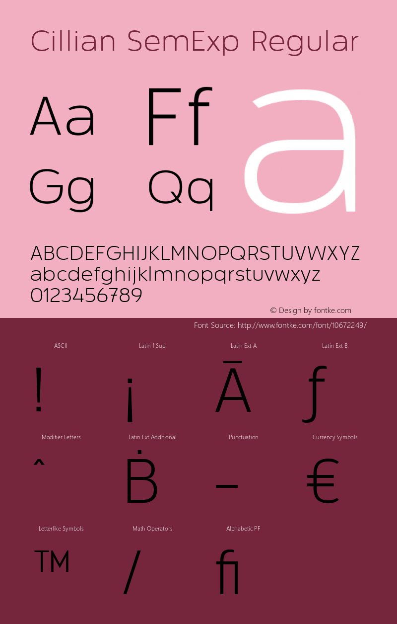 Cillian SemExp Regular 001.000;com.myfonts.easy.radomir-tinkov.cillian.semi-exp-light.wfkit2.version.3vZg图片样张