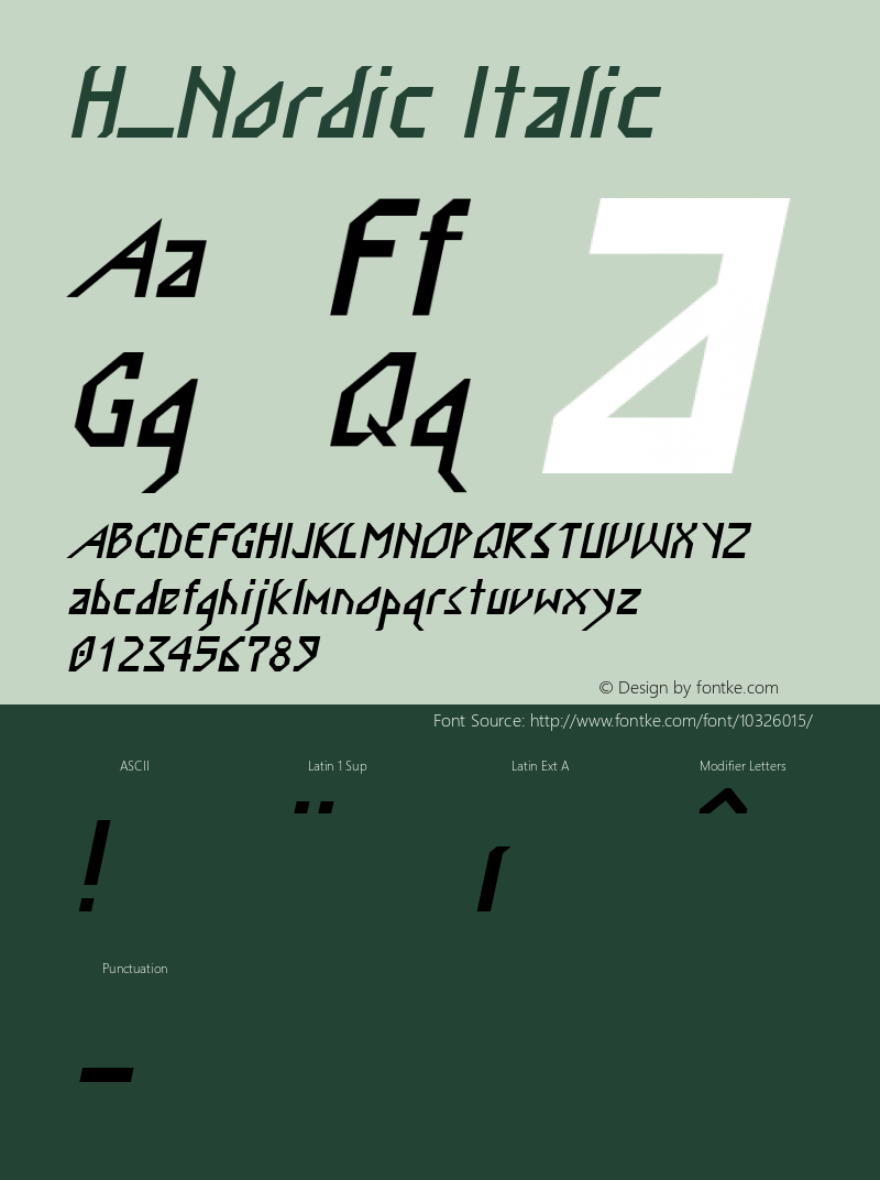 H_Nordic Italic 1997.01.21图片样张