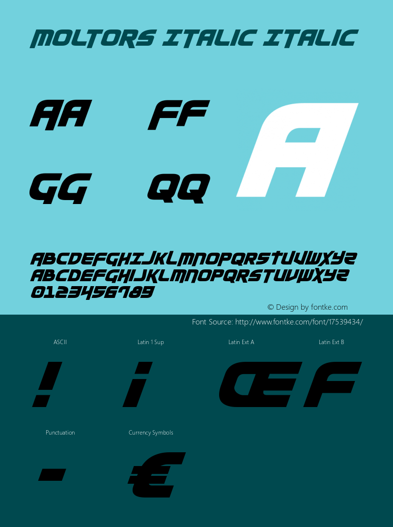 Moltors Italic Italic Version 3.0; 2016图片样张