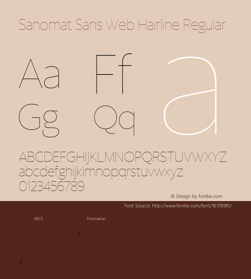 Sanomat Sans Web Hairline Regular Version 1.1 2015图片样张