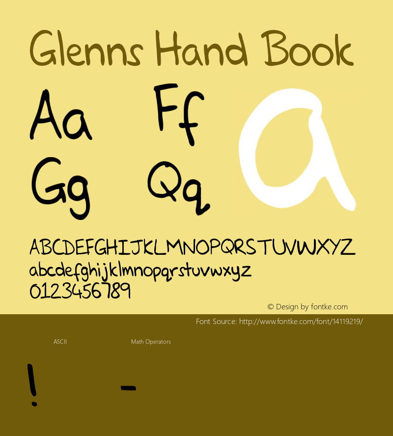 Glenns Hand Book Version 1.0图片样张