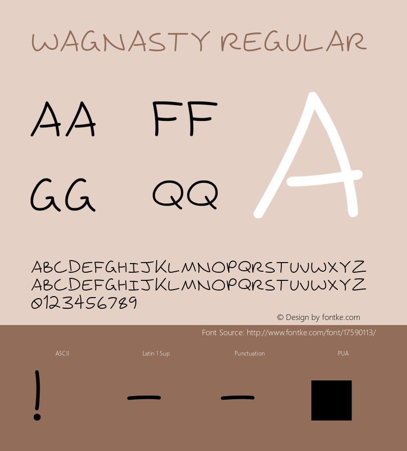 Wagnasty Regular Version 1.00 October 17, 2008, initial release图片样张