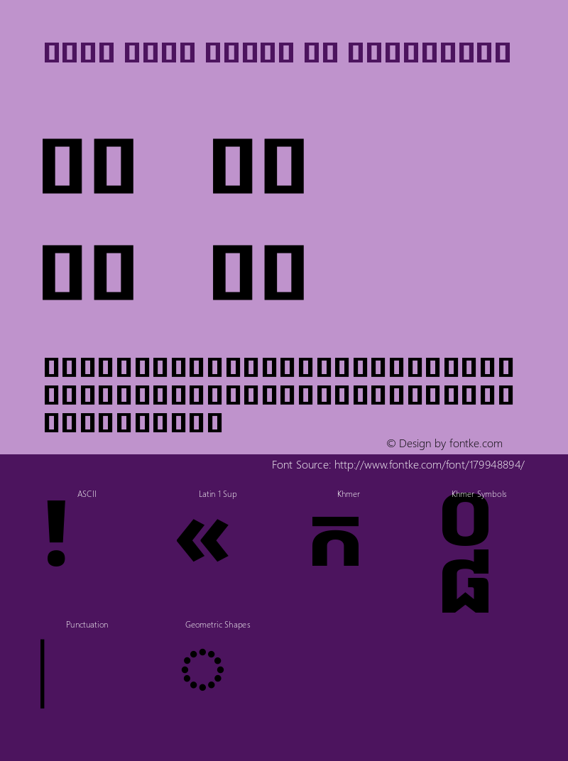 Noto Sans Khmer UI ExtraBold Version 2.001图片样张