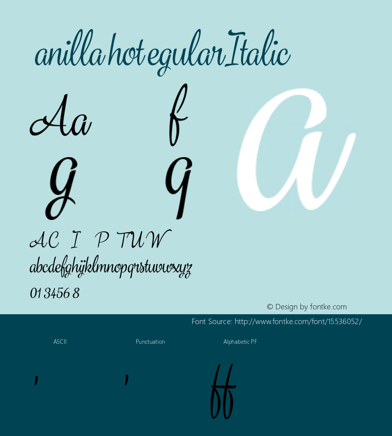 VanillaShotRegularItalic ☞ Version 1.000;com.myfonts.easy.fenotype.vanilla-shot .regular-italic.wfkit2.version.4sou图片样张