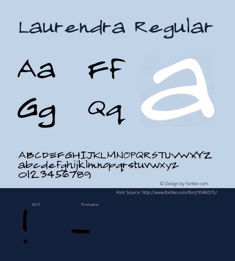 Laurendra Regular Version 1.000图片样张