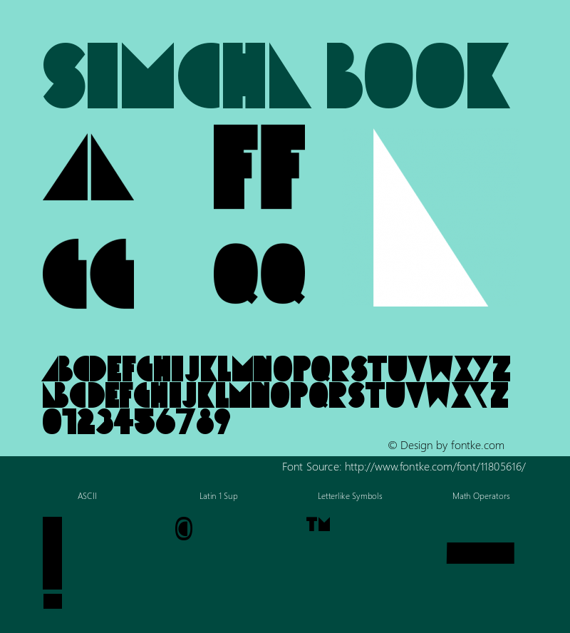 Simcha Book Version Fontographer 4.7 12/图片样张