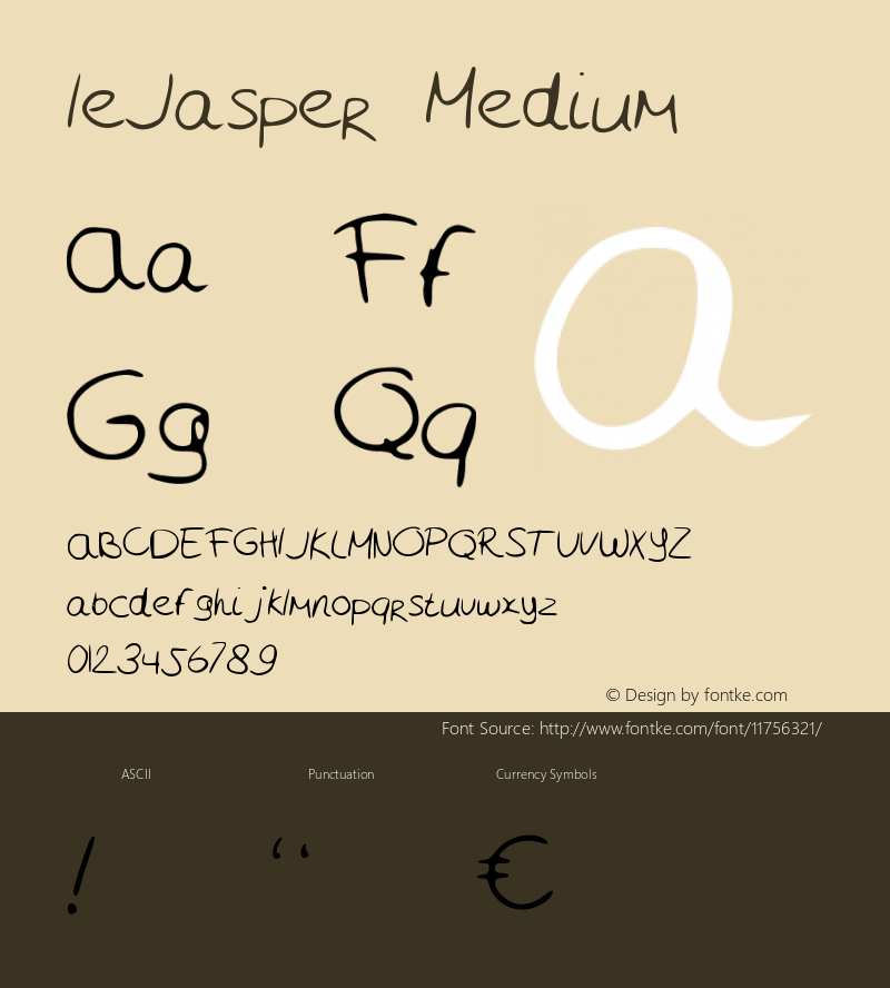 leJasper Medium Version 001.000图片样张