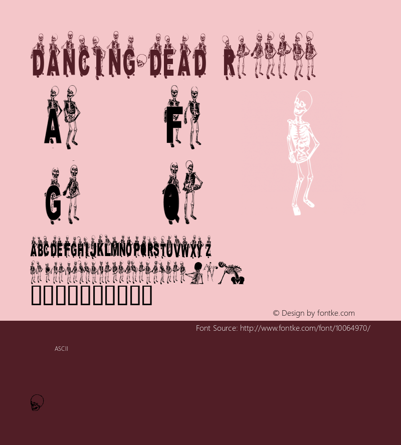 DANCING-DEAD Regular 2000; 1.0, a bone release图片样张