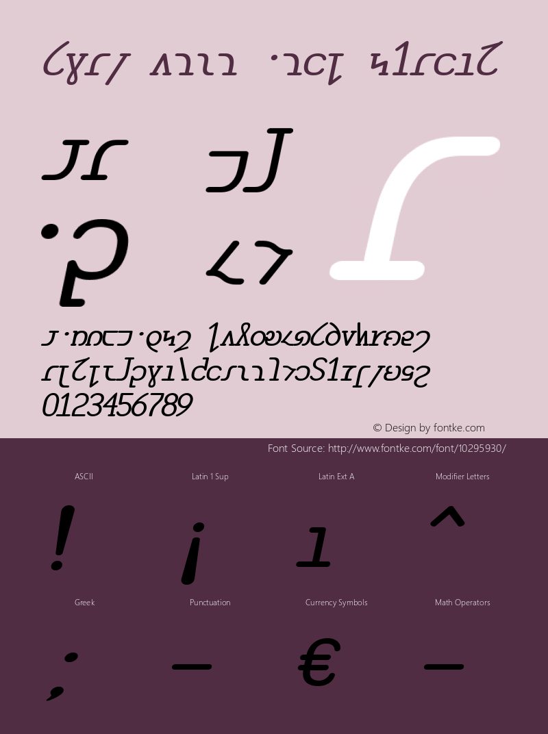 Shaw Mono Bold Italic Version 1.0图片样张