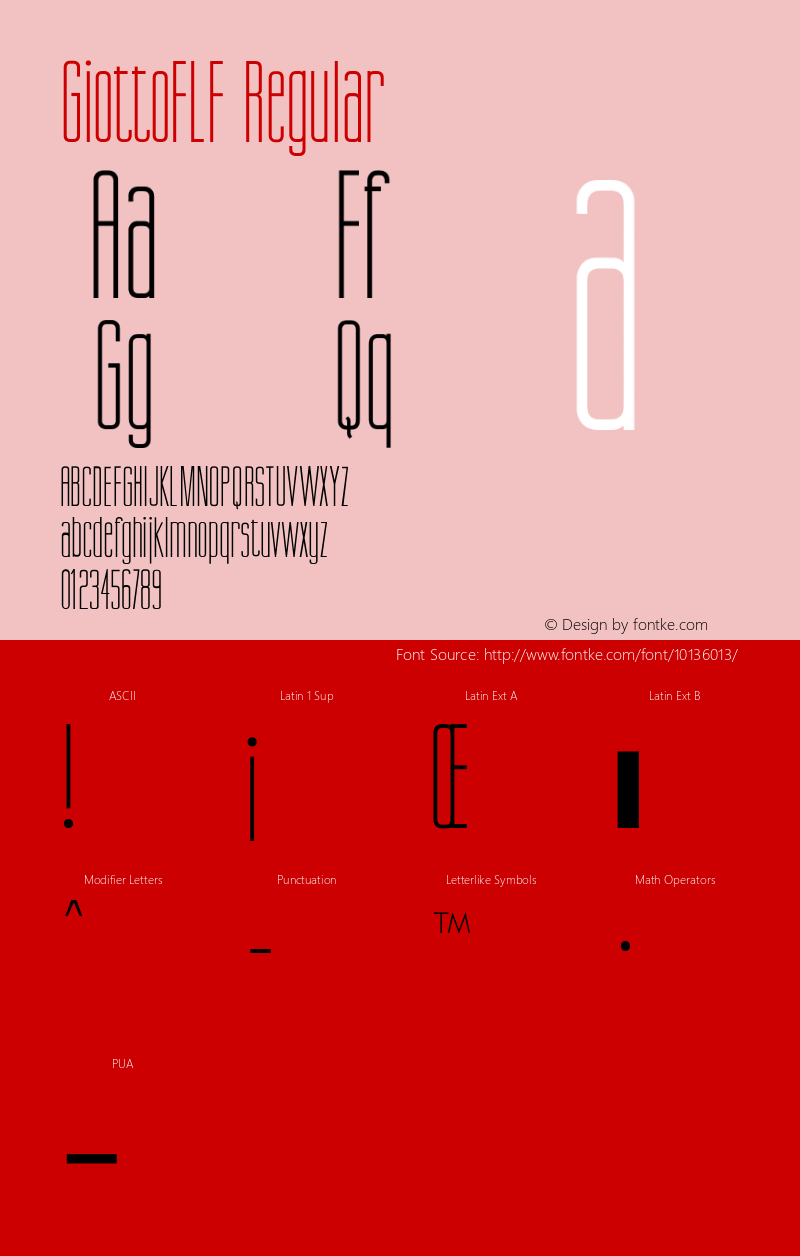 GiottoFLF Regular 1.0图片样张