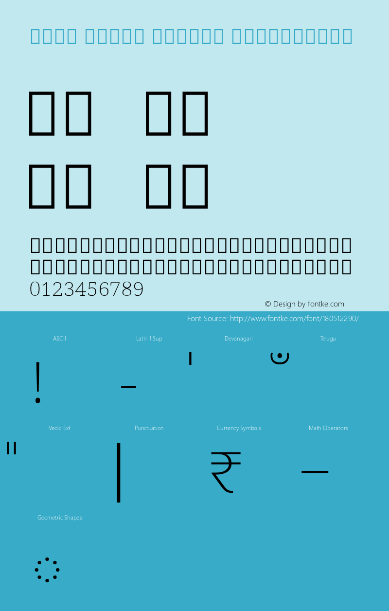 Noto Serif Telugu ExtraLight Version 2.001; ttfautohint (v1.8.4) -l 8 -r 50 -G 200 -x 14 -D telu -f none -a qsq -X 