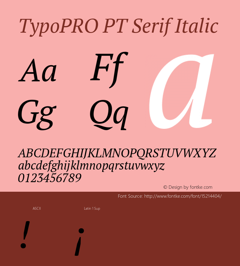 TypoPRO PT Serif Italic Version 1.002图片样张