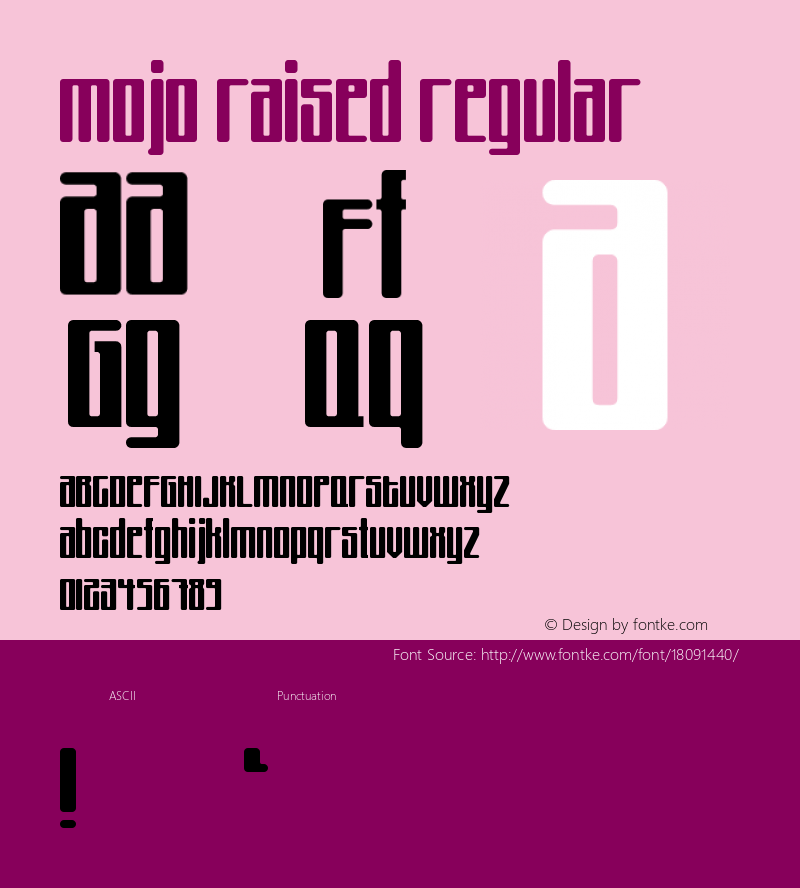 Mojo Raised Regular Version 1.0图片样张