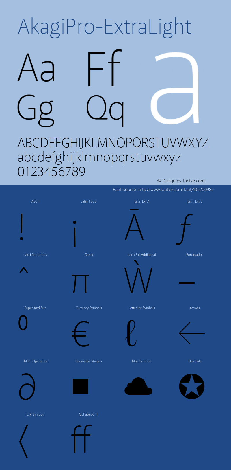 AkagiPro-ExtraLight ☞ Version 2.000;com.myfonts.positype.akagi-pro.extra-light.wfkit2.3D3M图片样张