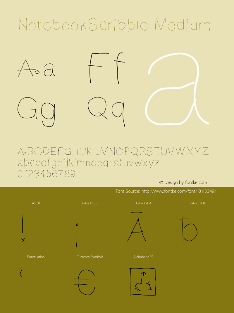 NotebookScribble Medium Version 001.000图片样张