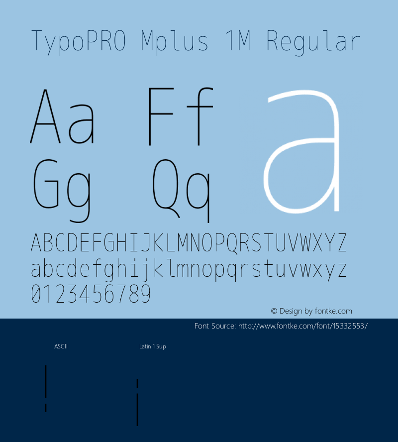 TypoPRO Mplus 1M Regular Version 1.059图片样张
