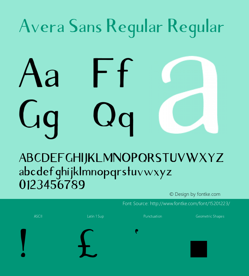 Avera Sans Regular Regular 001.001图片样张