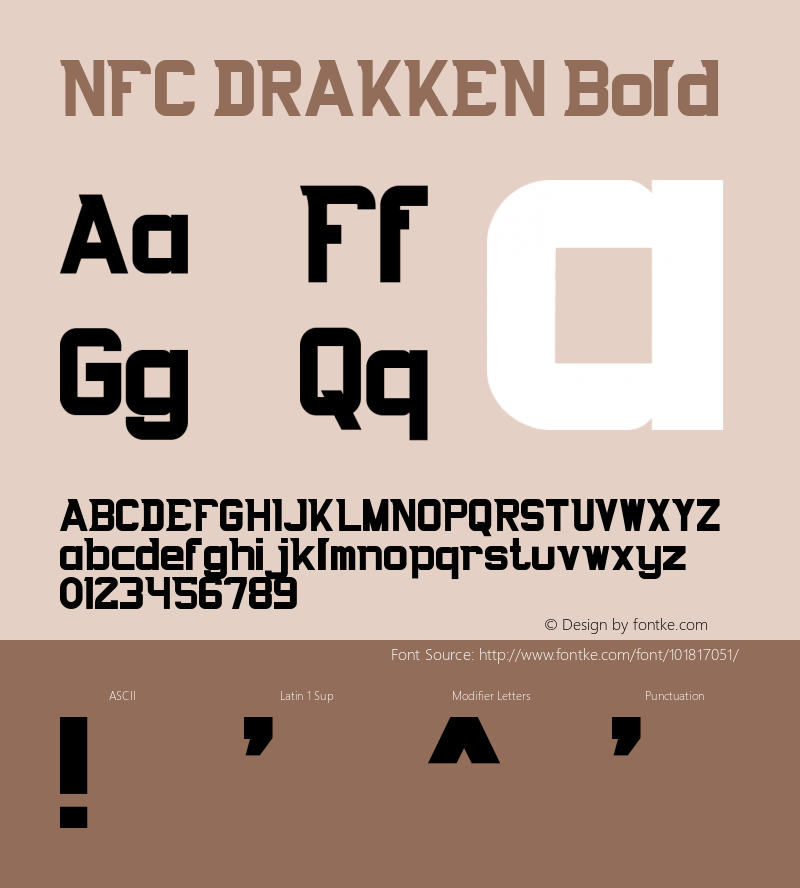 NFC DRAKKEN Bold Version 1.000图片样张