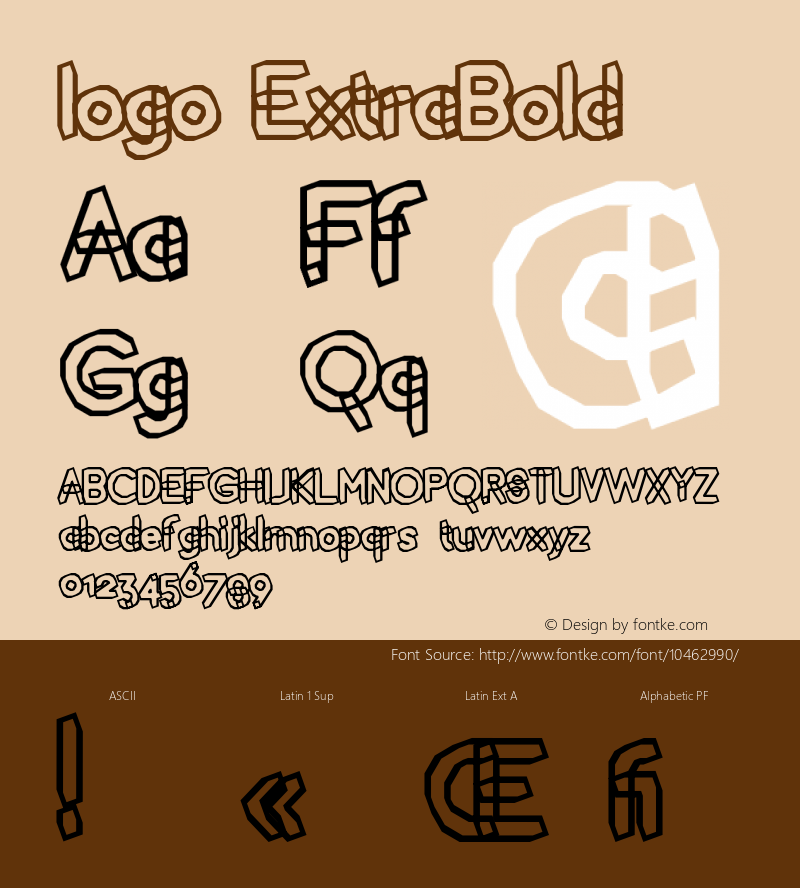 logo ExtraBold Version 001.000图片样张