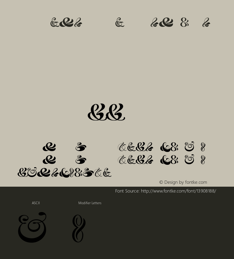 HH Ampersand Pack Regular Version 1.000图片样张