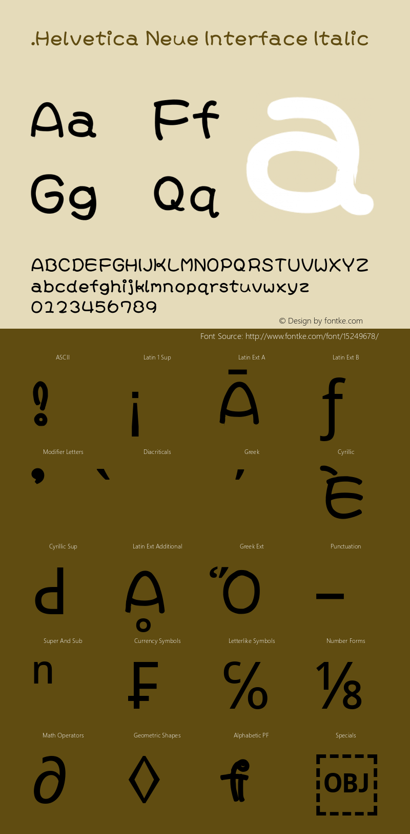 .Helvetica Neue Interface Italic 10.0d35e1图片样张