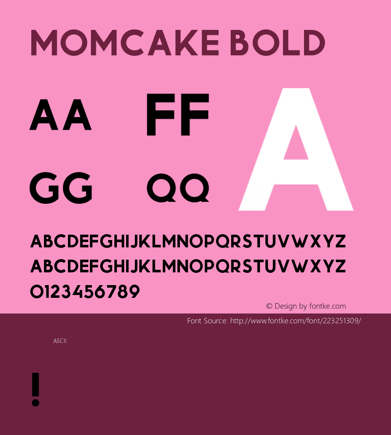 Momcake Bold Version 001.003图片样张