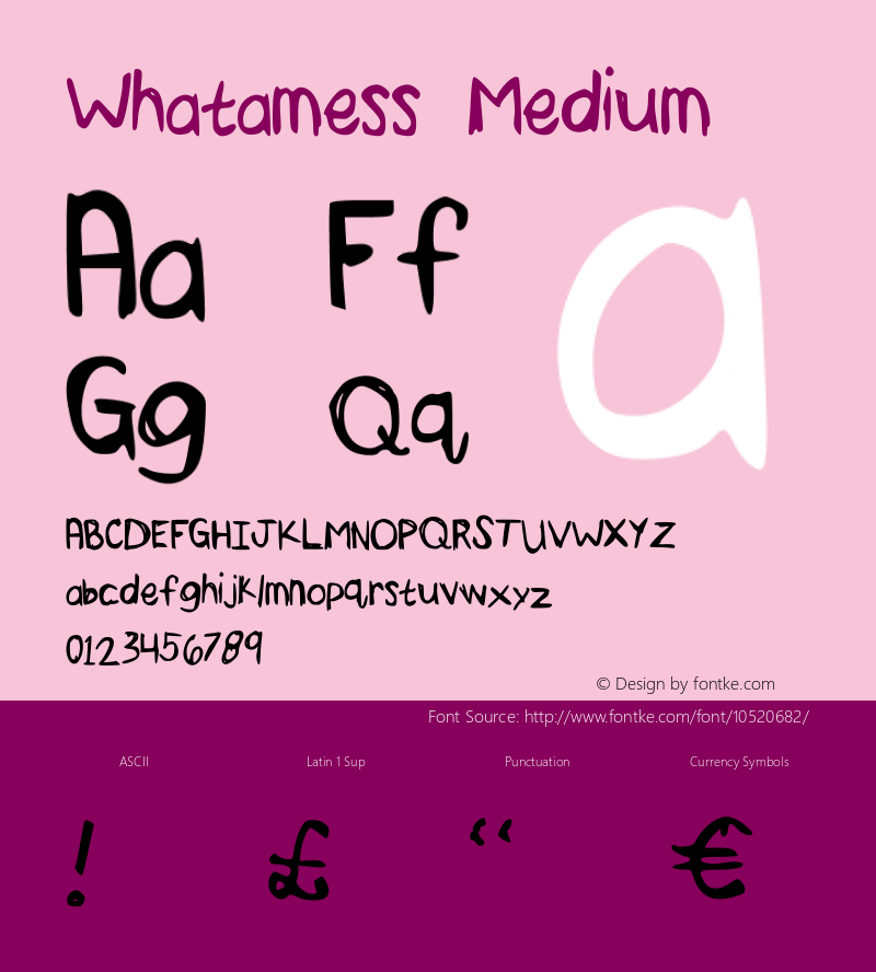 Whatamess Medium Version 001.000图片样张