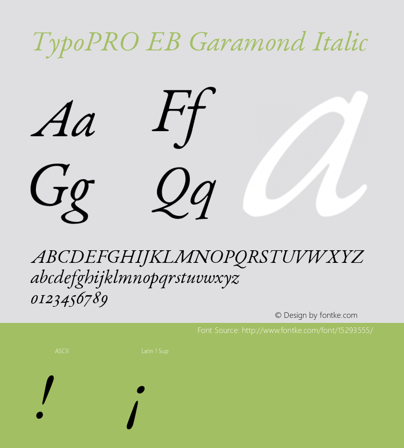 TypoPRO EB Garamond Italic Version 000.014图片样张