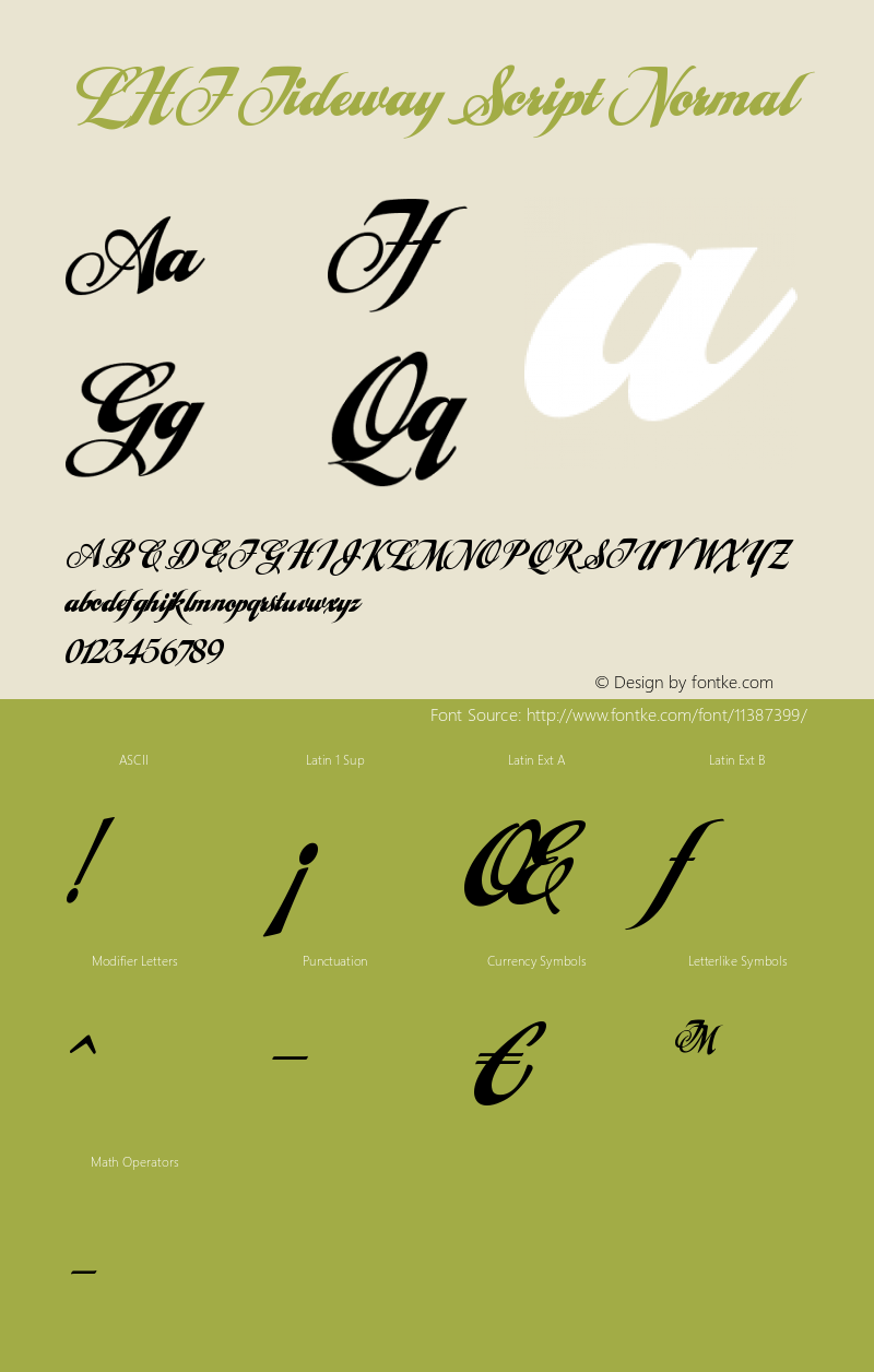 LHF Tideway Script Normal Version 001.001图片样张