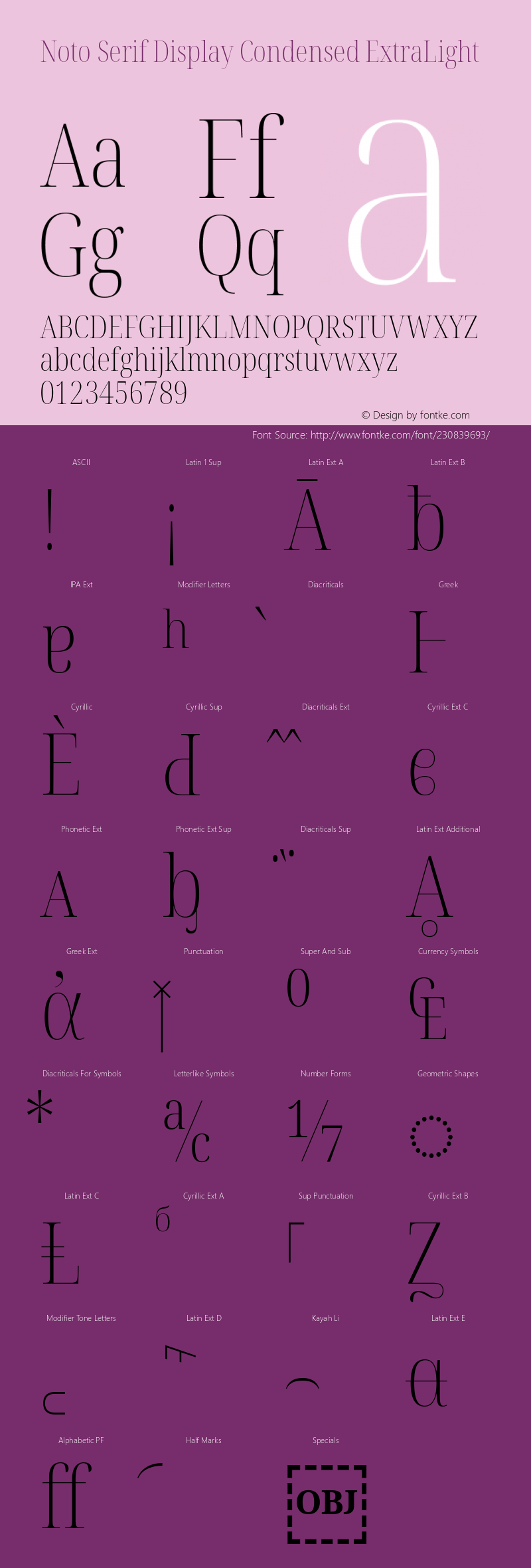 Noto Serif Display Condensed ExtraLight Version 2.007; ttfautohint (v1.8) -l 8 -r 50 -G 200 -x 14 -D latn -f none -a qsq -X 