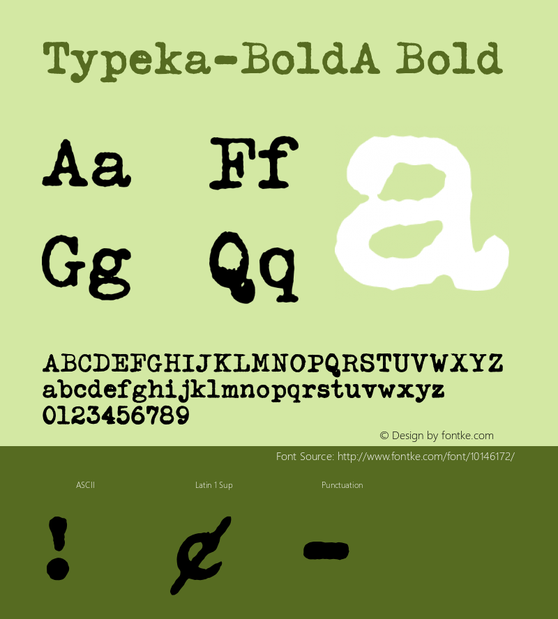 Typeka-BoldA Bold Version 1.000;PS 1.000;hotconv 1.0.38图片样张