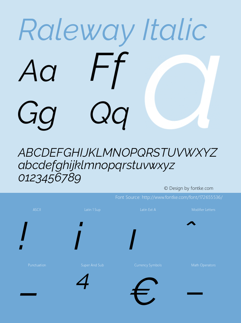 Raleway Italic Version 3.000g; ttfautohint (v1.5) -l 8 -r 28 -G 28 -x 14 -D latn -f cyrl -w G -c -X 