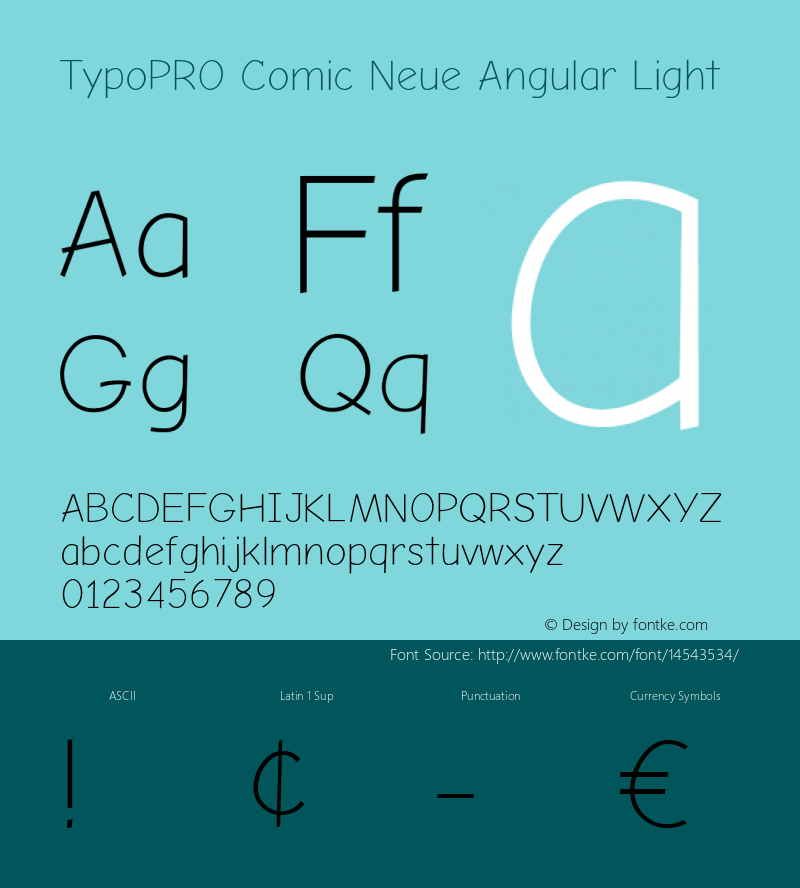 TypoPRO Comic Neue Angular Light Version 1.000图片样张