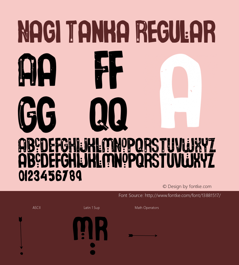 Nagi Tanka Regular Version 1.000;PS 001.001;hotconv 1.0.56图片样张