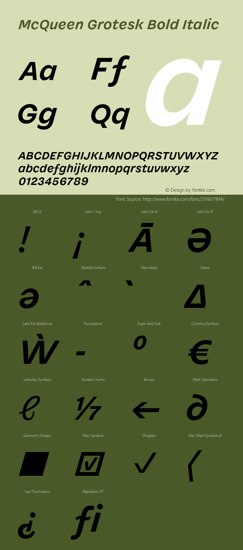 McQueen Grotesk Bold Italic Version 1.000图片样张