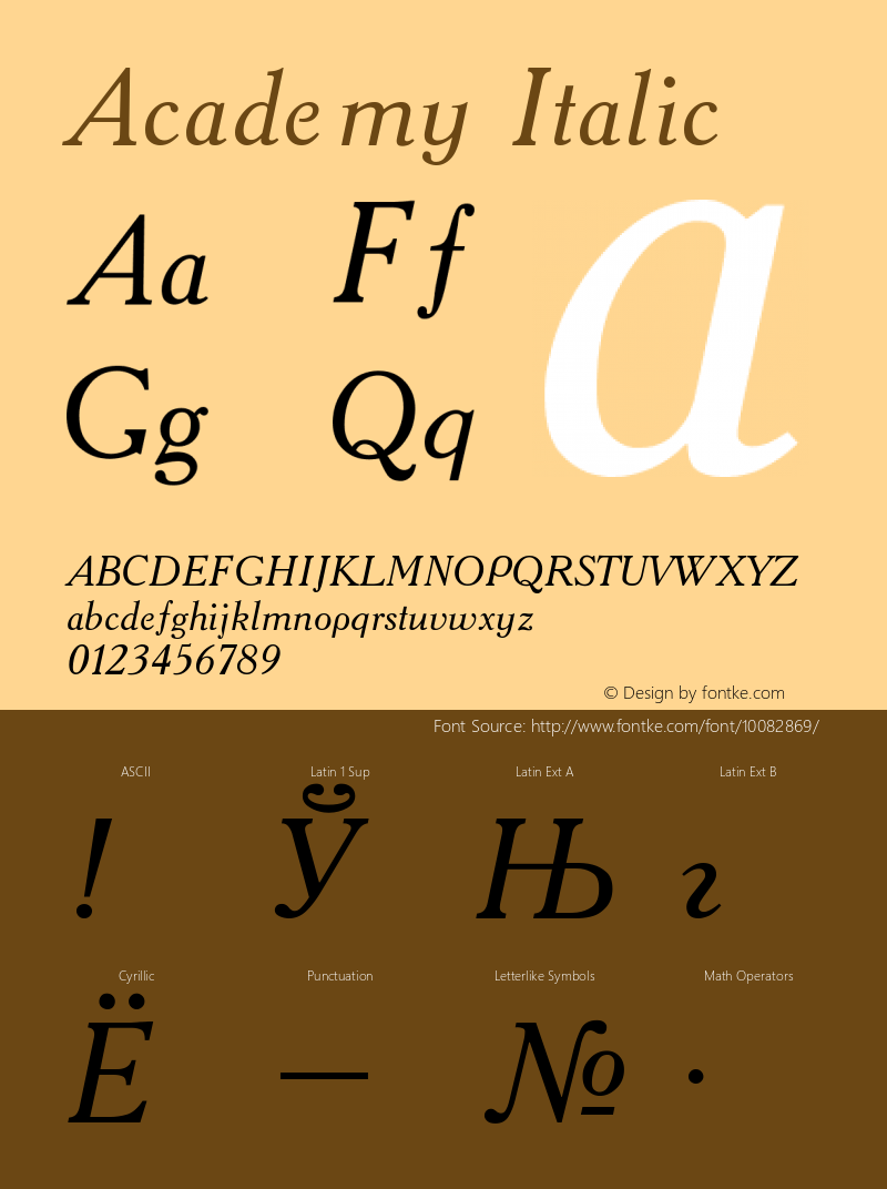 Academy Italic Converted from t:\ACD56___.TF1 by ALLTYPE图片样张