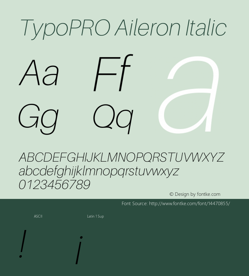 TypoPRO Aileron Italic Version 1.000;PS 001.000;hotconv 1.0.70;makeotf.lib2.5.58329图片样张