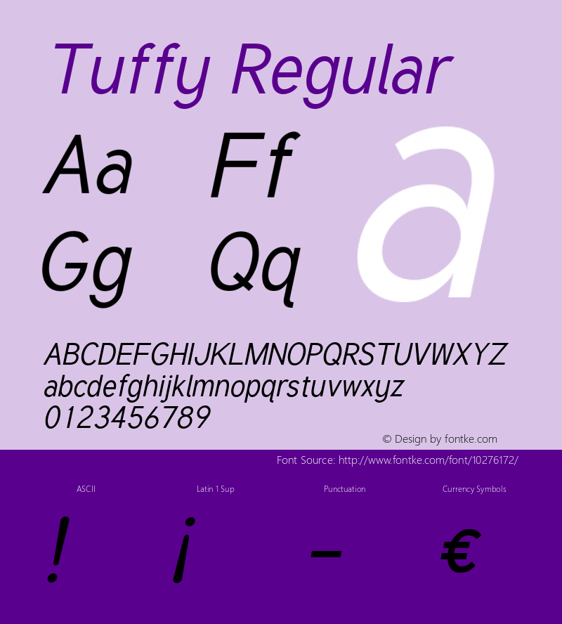Tuffy Regular Version 001.100图片样张