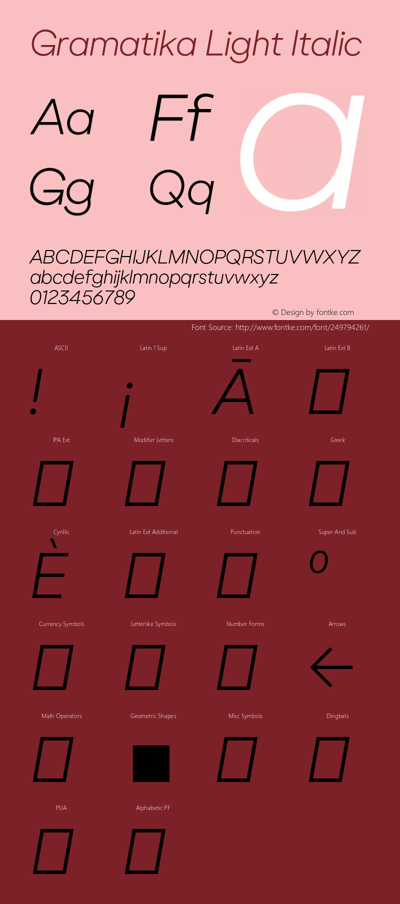 Gramatika Light Italic 2.001图片样张