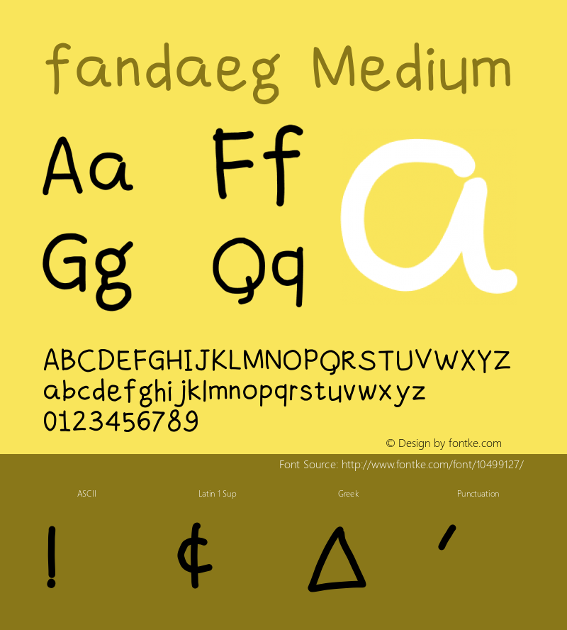 fandaeg Medium Version 1.0图片样张