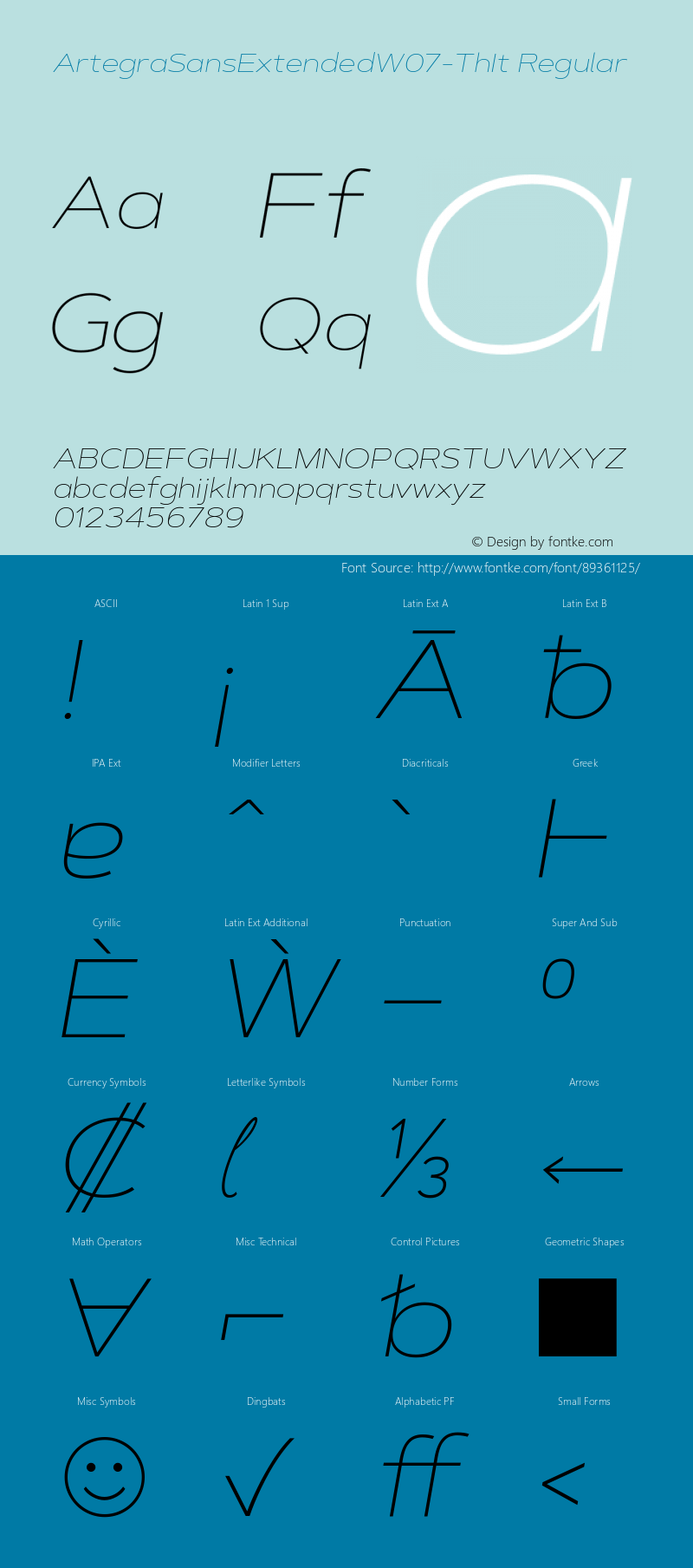 Artegra Sans Extended W07 Th It Version 1.004图片样张