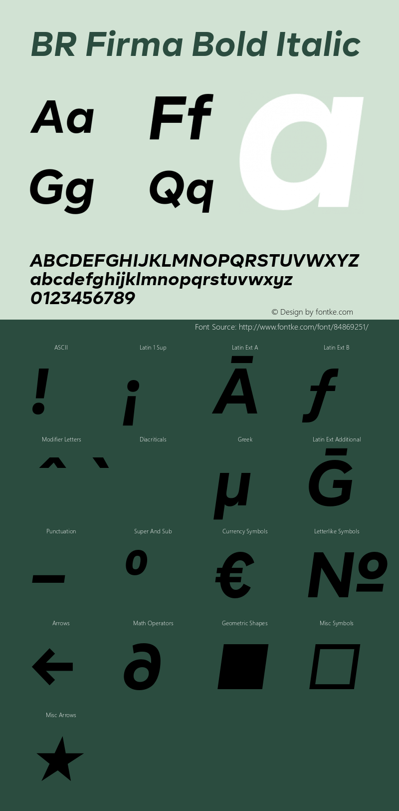 BR Firma Bold Italic Version 1.001;hotconv 1.0.109;makeotfexe 2.5.65596图片样张