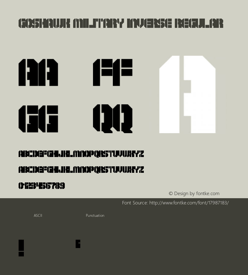 Goshawk Military Inverse Regular Version 1.0图片样张