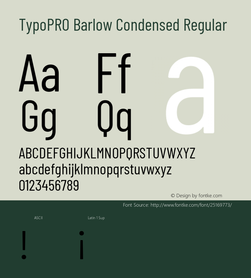 TypoPRO Barlow Condensed Regular Version 1.301图片样张