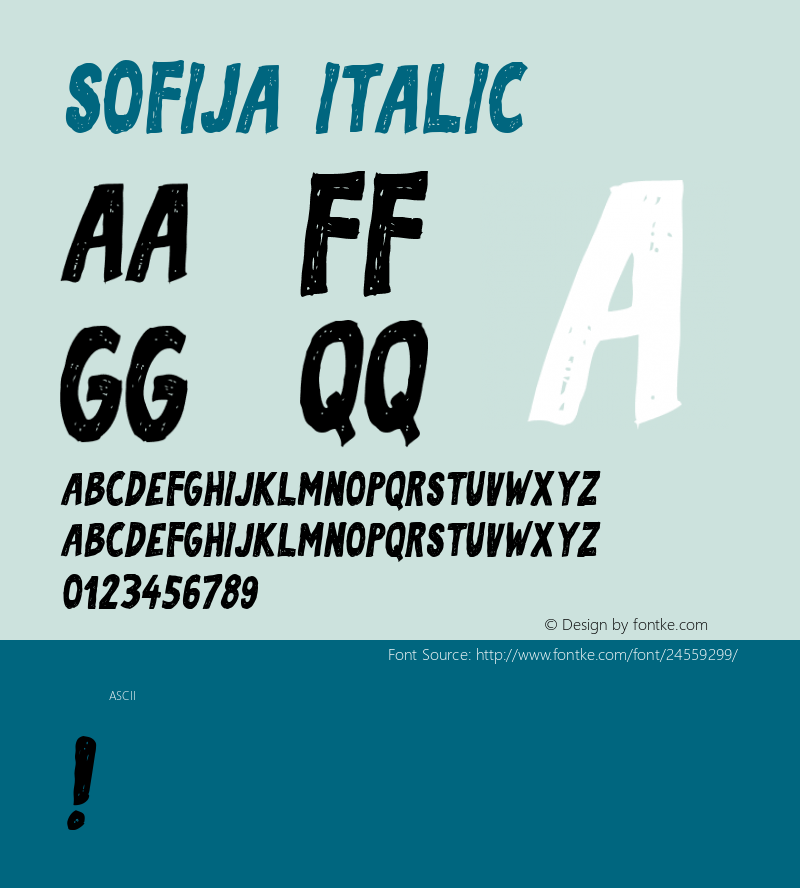 Sofija Italic Version 1.000图片样张