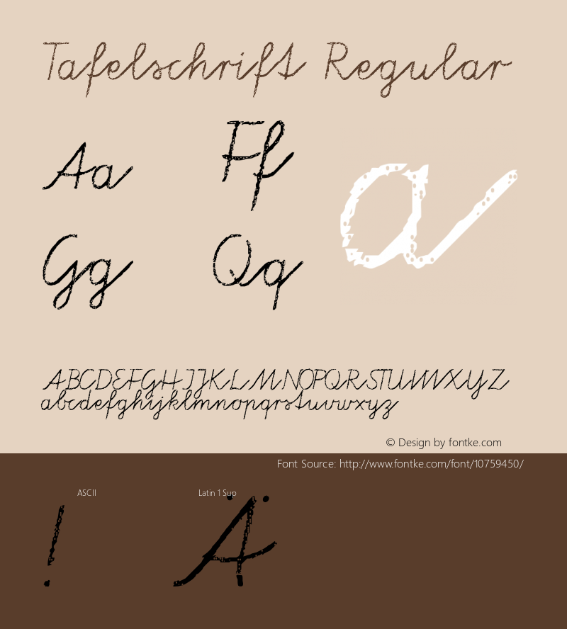 Tafelschrift Regular 001.000图片样张