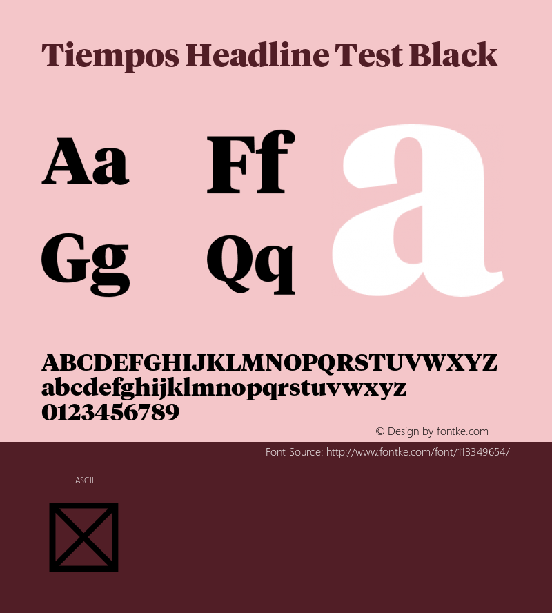 TiemposHeadline-BlackTest Version 1.008;hotconv 1.0.116;makeotfexe 2.5.65601;0图片样张