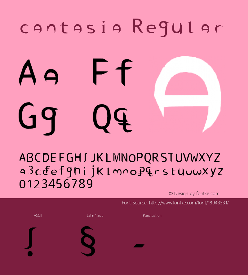 cantasia Regular 1.0图片样张