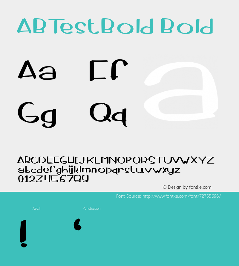 ABTestBold Version 001.000图片样张